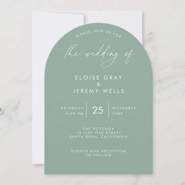 Arch Wedding Invitation (Front)