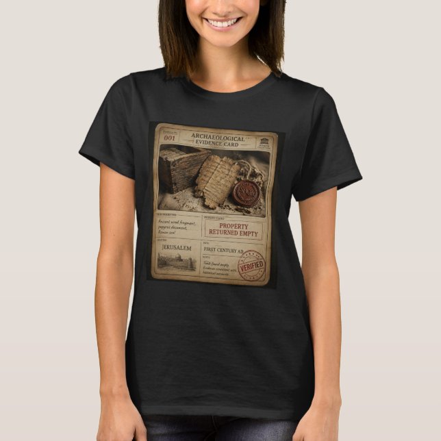 Archaeological Evidence Card 001 T-Shirt (Front)