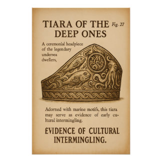 Archaeological Plate – The Innsmouth Tiara Poster