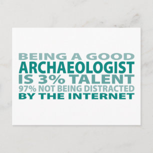 Archaeologist 3% Talent Postcard