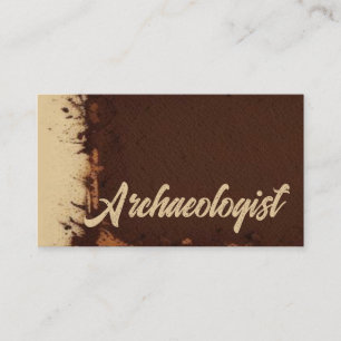 Archaeologist Excavation Site Business Card