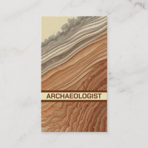 Archaeologist Layer After Layer Business Card