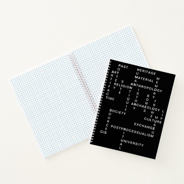 Archaeology and anthropology crossword puzzle notebook (Inside)