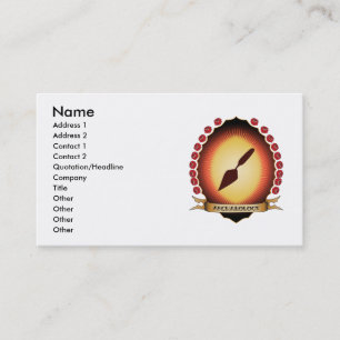 Archaeology Mandorla Business Card