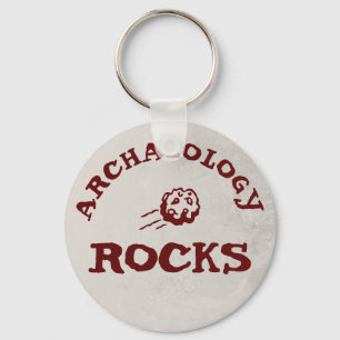 Archaeology rocks key ring