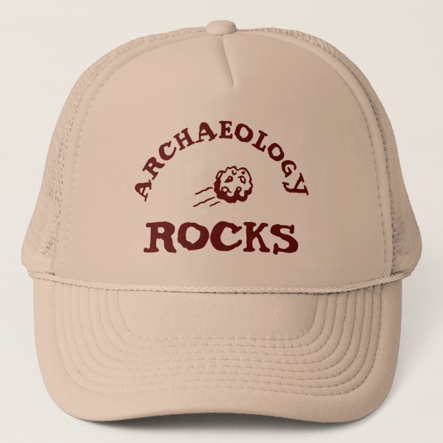Archaeology rocks trucker hat (Front)
