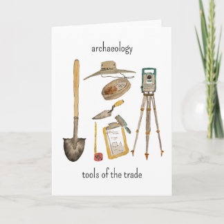 Archaeology Tools Card