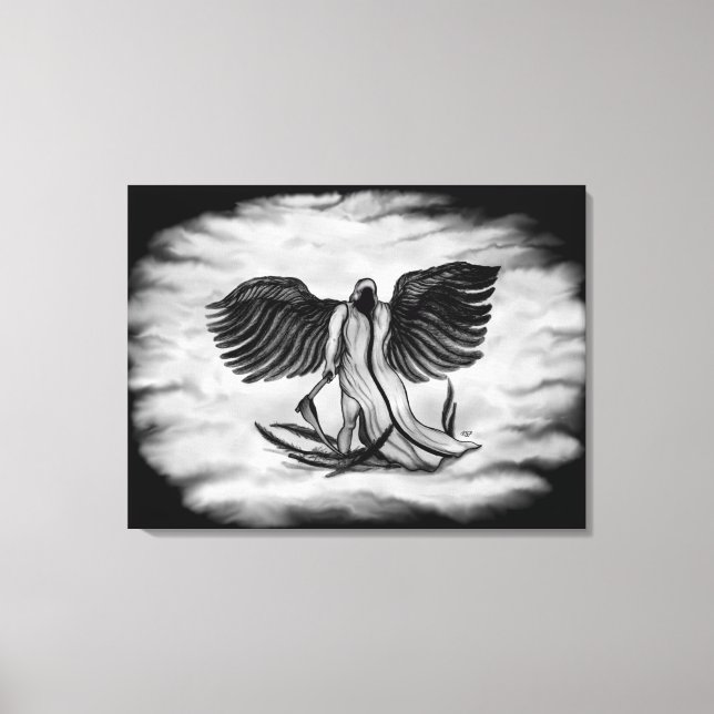 Archangel , Angel Uriel Canvas Print (Front)