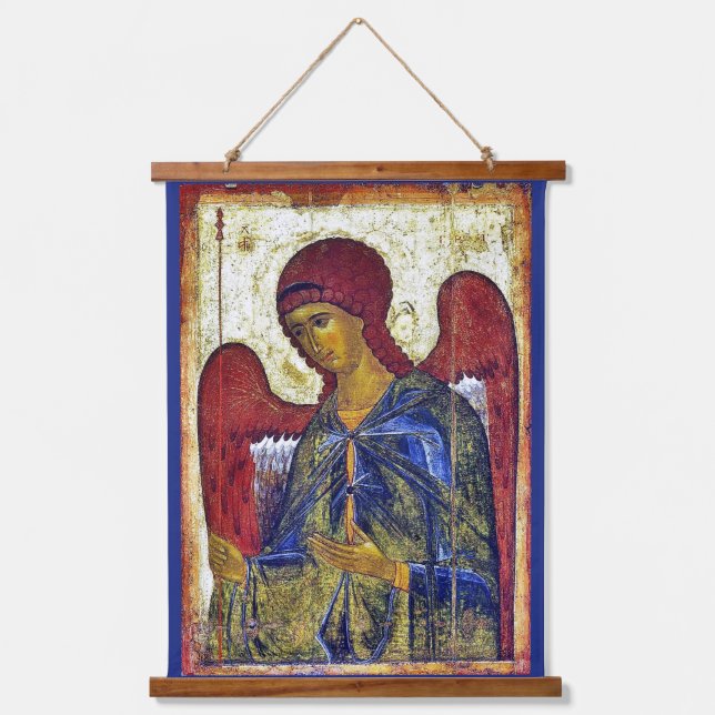 Archangel Gabriel Byzantine Early Christian Art Hanging Tapestry (Front)