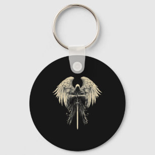 Archangel Gabriel Christian Angel Catholic Warrior Key Ring