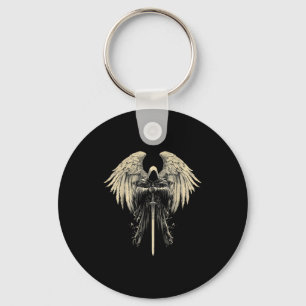 Archangel Gabriel Christian Angel Catholic Warrior Key Ring