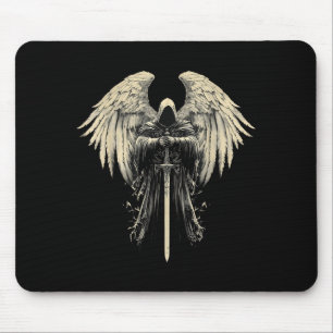 Archangel Gabriel Christian Angel Catholic Warrior Mouse Pad