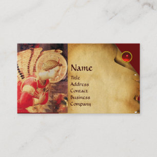 ARCHANGEL GABRIEL GOLD METALLIC MONOGRAM BUSINESS CARD
