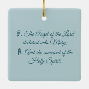 Archangel Gabriel, Lippi’s Annunciation (Detail) Ceramic Ornament
