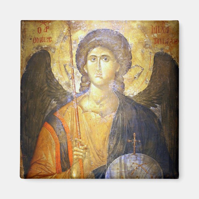 Archangel Gabriel Orthodox Christian Icon Magnet (Front)