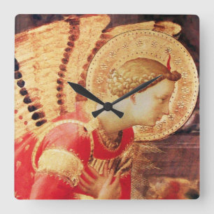 ARCHANGEL GABRIEL SQUARE WALL CLOCK