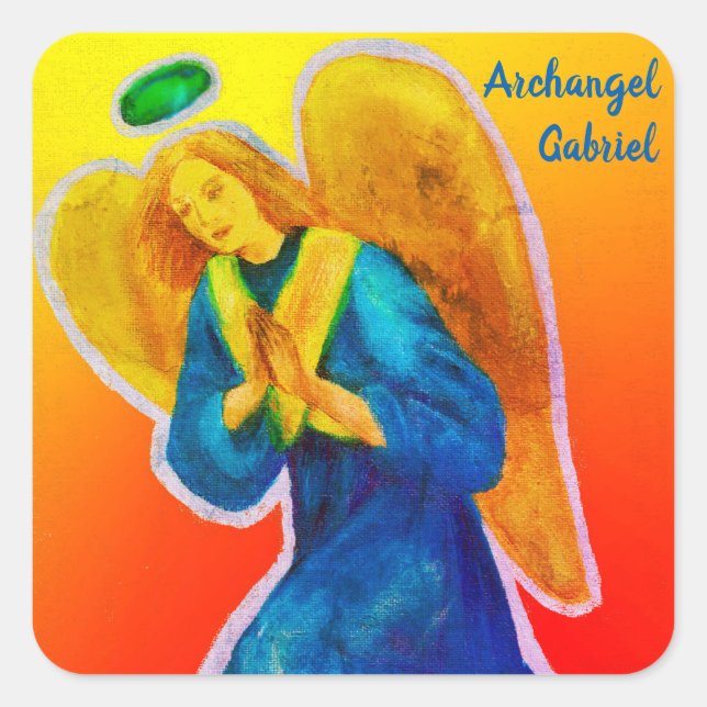 Archangel Gabriel Stickers 1.5 inches sheet of 20 (Front)