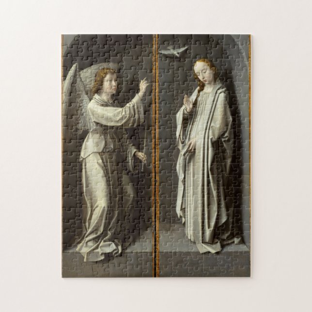 Archangel Gabriel; The Virgin Annunciate Jigsaw Puzzle (Vertical)