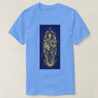 Archangel Gabriel with lilies