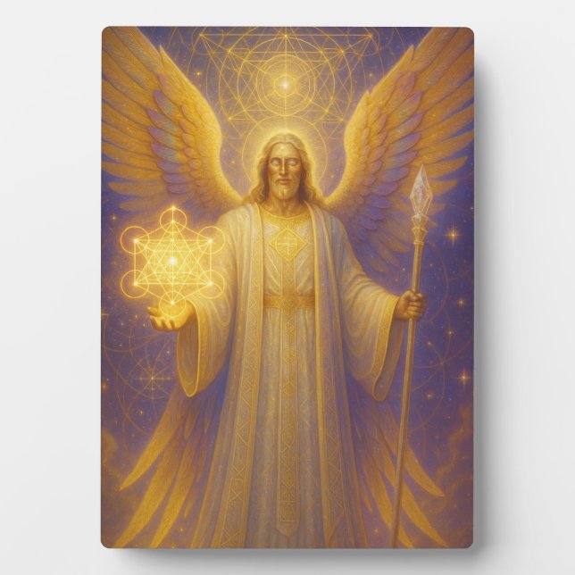 Archangel Metatron – Guardian of Sacred Wisdom Plaque (Front)