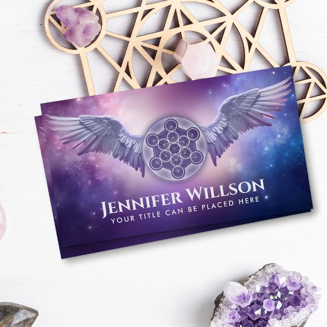 Archangel Metatron - metatron's cube Business Card (Creator Uploaded)