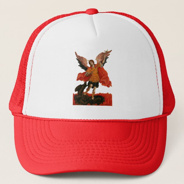 Archangel Michael 3  Trucker Hat (Front)