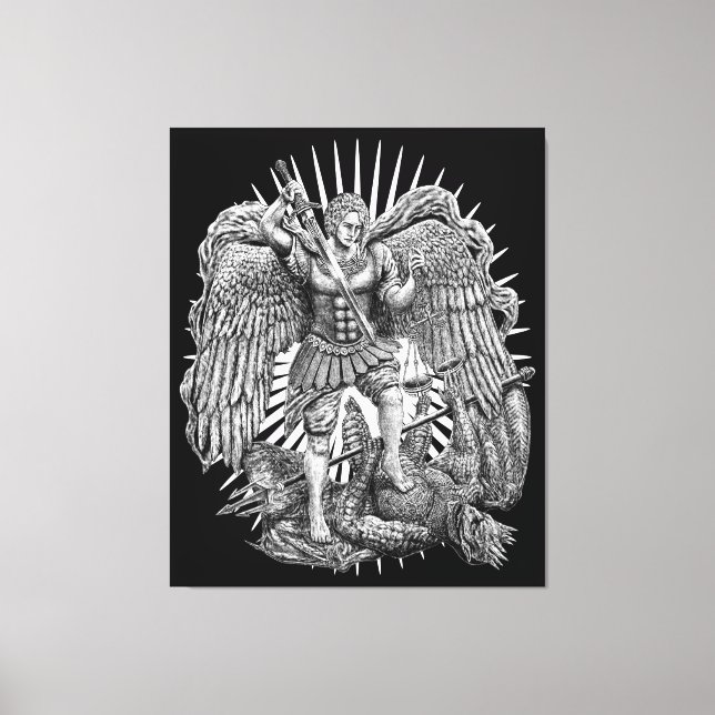 Archangel Michael Canvas Print (Front)