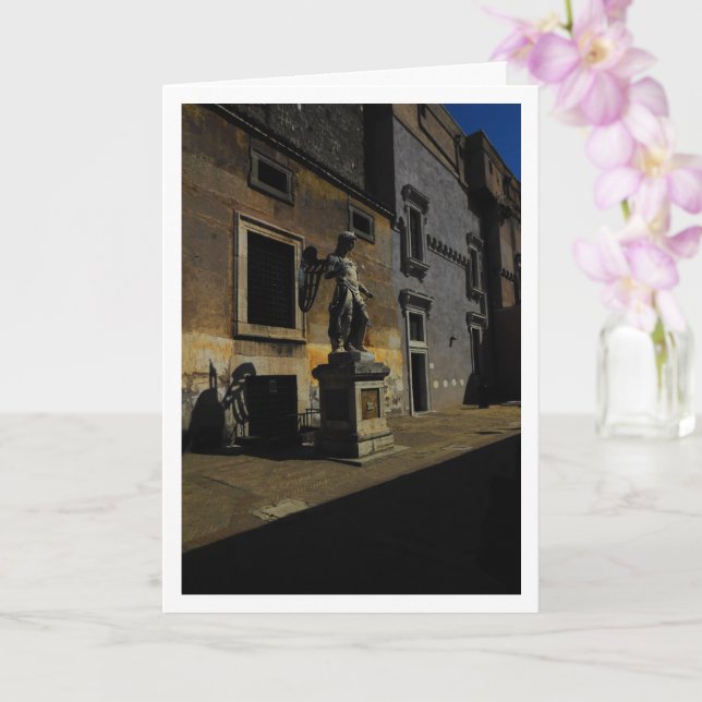 Archangel Michael, Castel Sant'Angelo, Italy Card (Orchid)