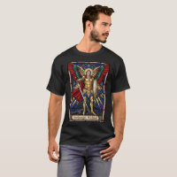 Archangel Michael - Colorful Stained Glass Angel
