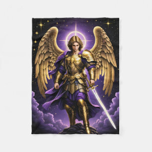 Archangel Michael  Fleece Blanket