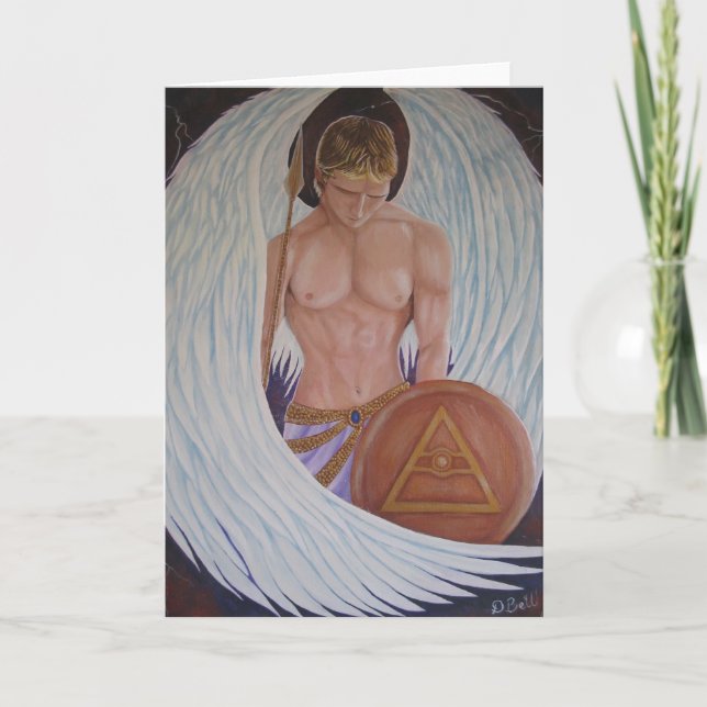 Archangel Michael Greeting Card (Front)