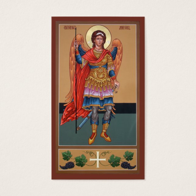 Archangel Michael Mini-Prayer Card (Front)