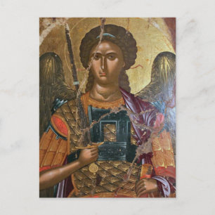 Archangel Michael Orthodox Christian Icon Postcard