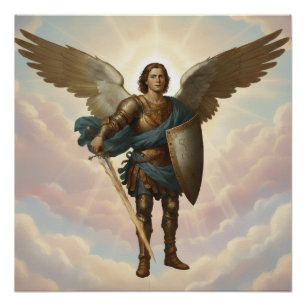 Archangel Michael Painting Angel Michael Poster