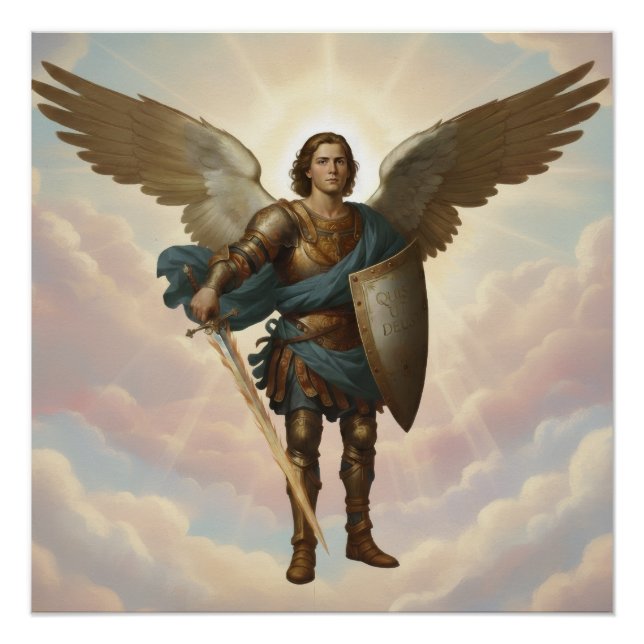 Archangel Michael Painting Angel Michael  Poster (Front)