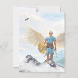 Archangel Michael Protection Courage Angel Note Postcard
