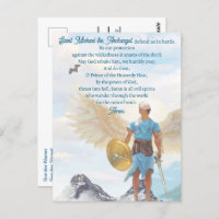Archangel Michael Protection Courage Blue Prayer 