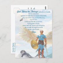 Archangel Michael Protection Courage Blue Prayer 