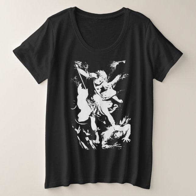 Archangel Michael T-Shirt Plus Size T-Shirt (Design Front)
