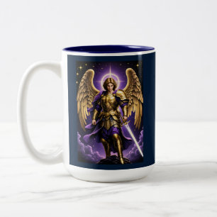 Archangel Michael Two-Tone Coffee Mug