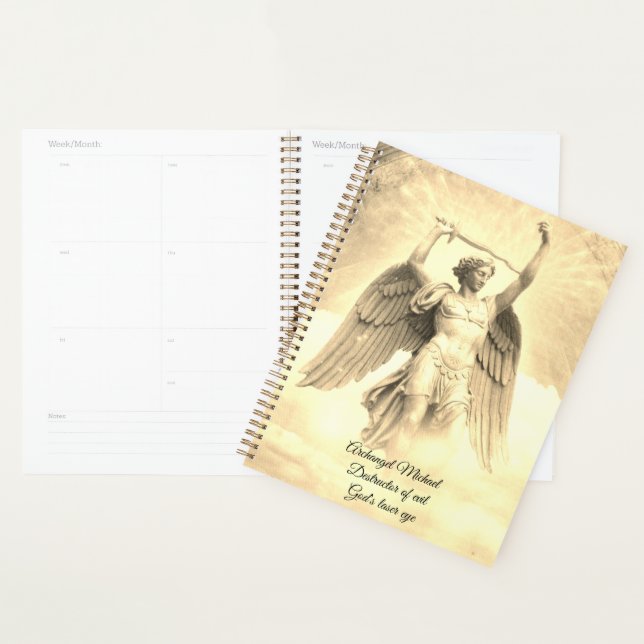 Archangel Michael yellow planner (Display)