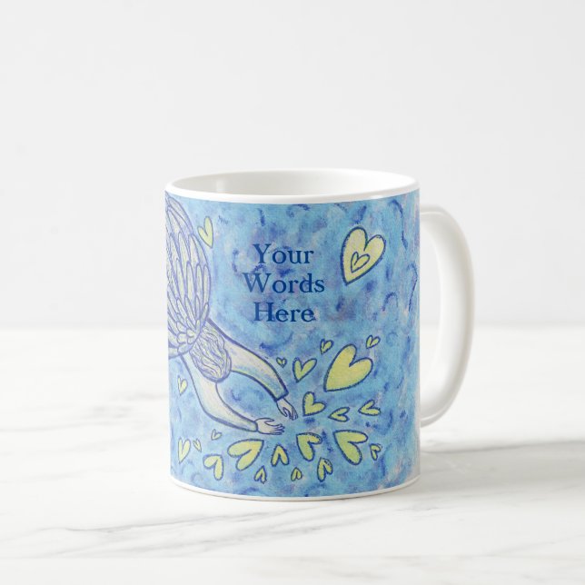 Archangel Michael's Support Art Custom Coffee Mug (Front Right)