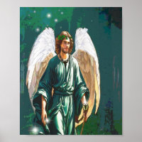 Archangel Raphael Angel of Healing Wall Art Print