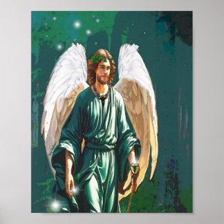 Archangel Raphael Angel of Healing Wall Art Print
