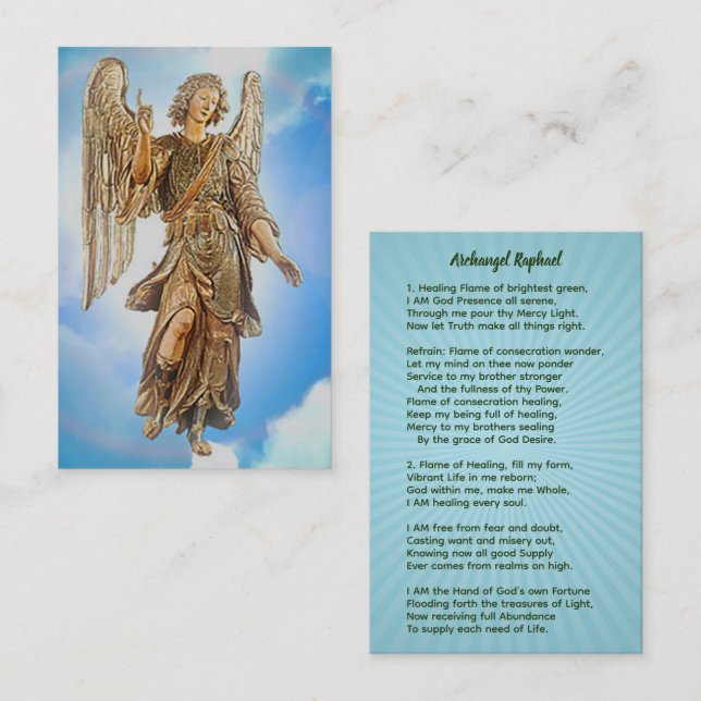 Archangel Raphael Business Card (Front/Back)
