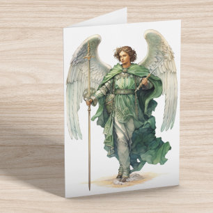 Archangel Raphael healing Angel Saint Travel Card