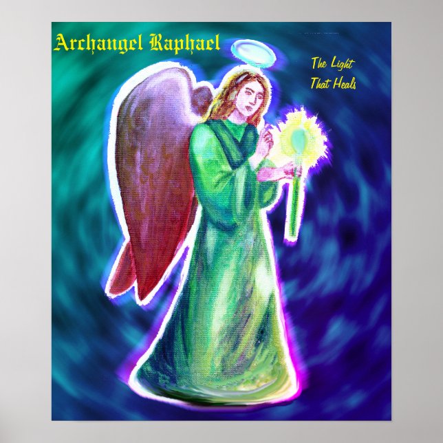 Archangel Raphael Poster (16" x 12") (Front)