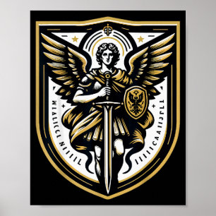 Archangel St Michael Christian  Poster