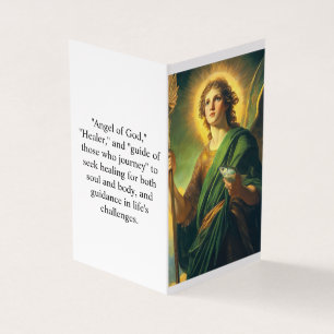 Archangel St. Raphael Prayer Card
