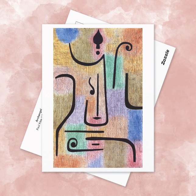 Archangel Surreal Abstract Paul Klee Postcard (Creator Uploaded)